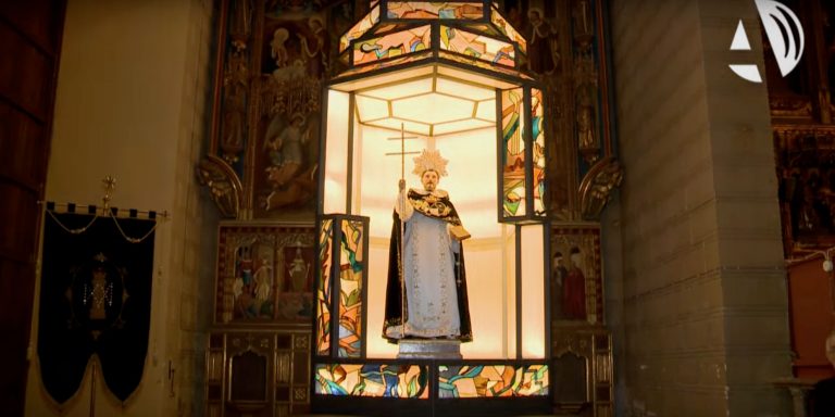 Bendición del “paso del farol de Santo Domingo” en Zaragoza