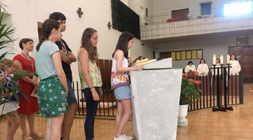 Jornada con los jóvenes en el Monasterio de la Inmaculada